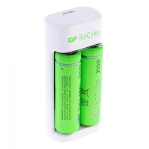 Зарядное устройство для GP E211 210AAHCN-2B2 +2*AA2100 USB Charge