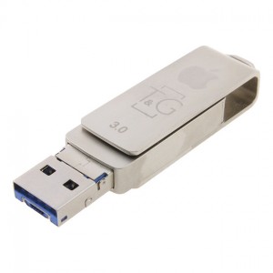USB3.0 16Gb T&G 004 Lightning+MicroUSB Metal