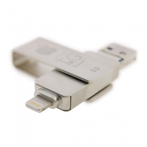 USB3.0 16Gb T&G 004 Lightning+MicroUSB Metal
