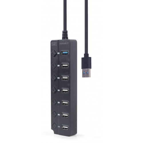 USB-хаб Gembird UHB-U3P1U2P6P-01 on/off (1xUSB3.1 + 6xUSB2.0 port)