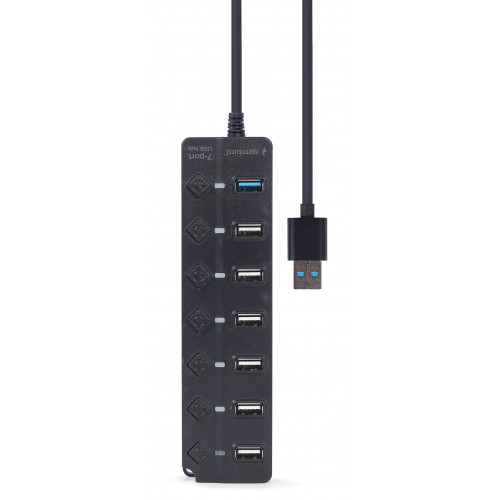 USB-хаб Gembird UHB-U3P1U2P6P-01 on/off (1xUSB3.1 + 6xUSB2.0 port)