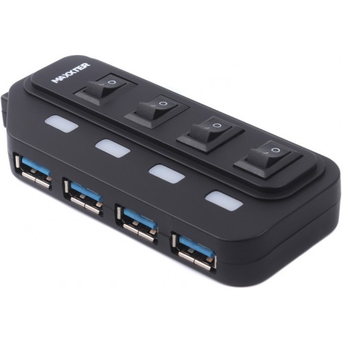 USB-хаб Maxxter HU2A-4P-AC-02 (4xUSB port)