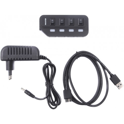 USB-хаб Maxxter HU2A-4P-AC-02 (4xUSB port)