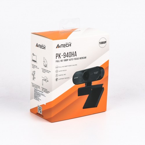 WEB-камера A4Tech PK-940HA, Full-HD, USB2.0, MIC