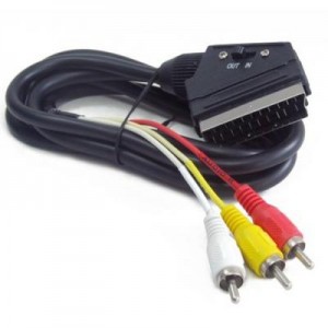 Кабель Cablexpert CCV-519-001 SCART/3xRCA 1.8m