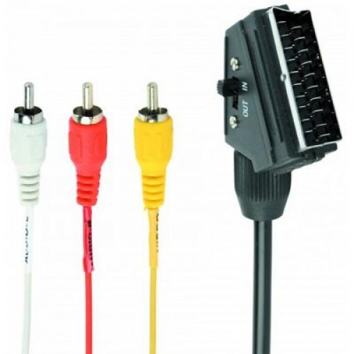 Кабель Cablexpert CCV-519-001 SCART/3xRCA 1.8m