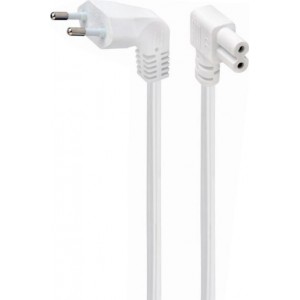 Кабель Cablexpert PC-184L-VDE-2.5M-W CEE7/16-C7 Cut, 1.0m 2*0.5mm.