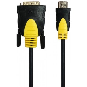 Кабель Maxxter CCBP-HDMI-DVI-1.8, 1.8m (gold)