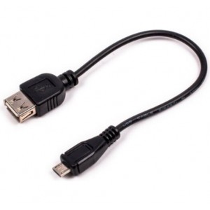 Кабель Maxxter U-AFM-OTG USB->microUSB 0.15m.