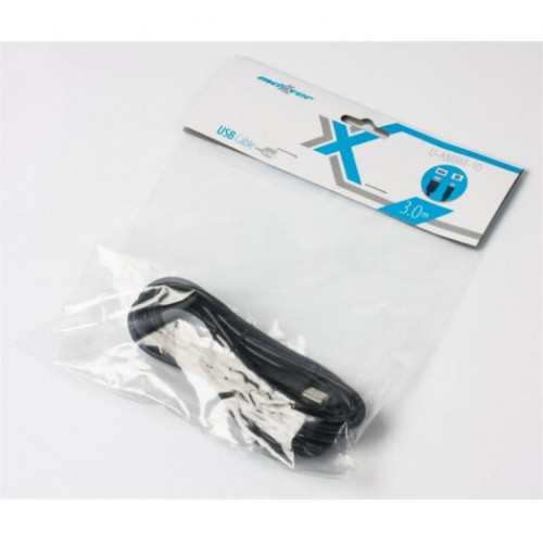 Кабель Maxxter U-AMBM-10 USB2.0 AM/BM 3.0m (на принтер) black