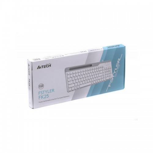 Клавиатура A4Tech FK25 Fstyler white