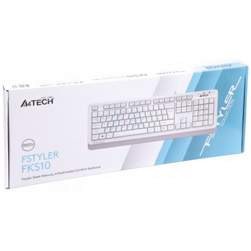 Клавиатура A4Tech FKS10 Fstyler white