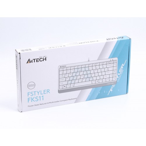 Клавиатура A4Tech FKS11 Fstyler white
