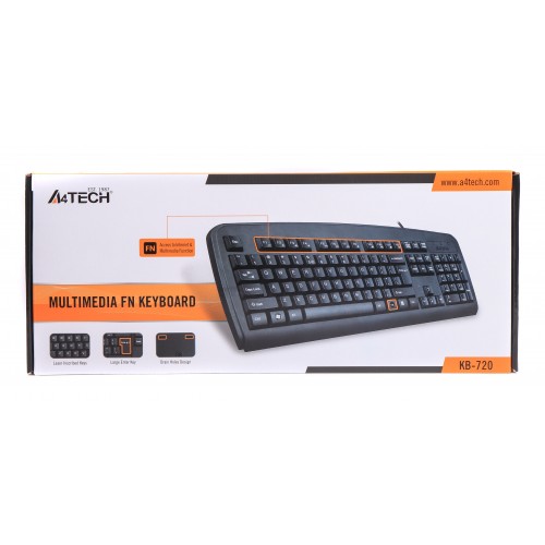Клавиатура A4Tech KM-720 USB black