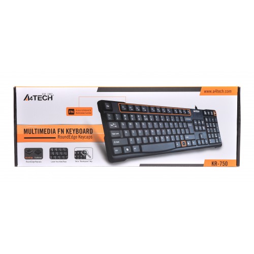 Клавиатура A4Tech KR-750 USB black