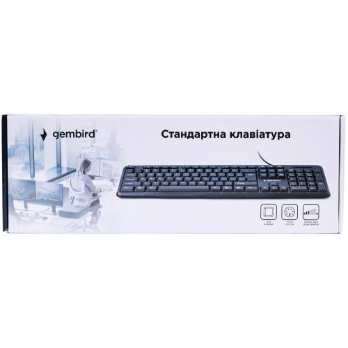 Клавиатура Gembird KB-103-UA PS/2 black