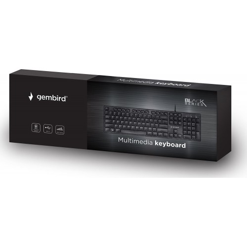 Клавиатура Gembird KB-MCH-03-UA, Slim, USB black