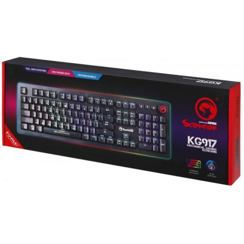 Клавиатура Marvo KG917 Multi-LED Mechanical Blue Switch USB