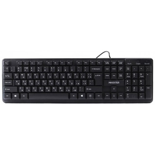 Клавіатура Maxxter KBM-U01-UA USB black