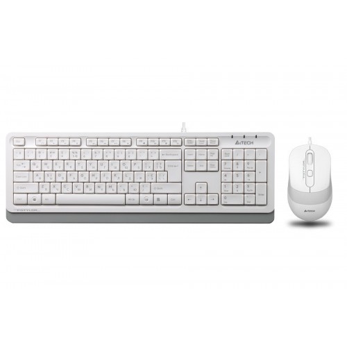 Комплект клавиатура и мышь A4Tech F1010 Fstyler white