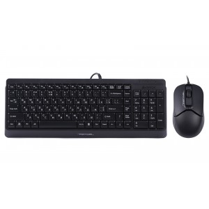 Комплект клавиатура и мышь A4Tech F1512 Fstyler black