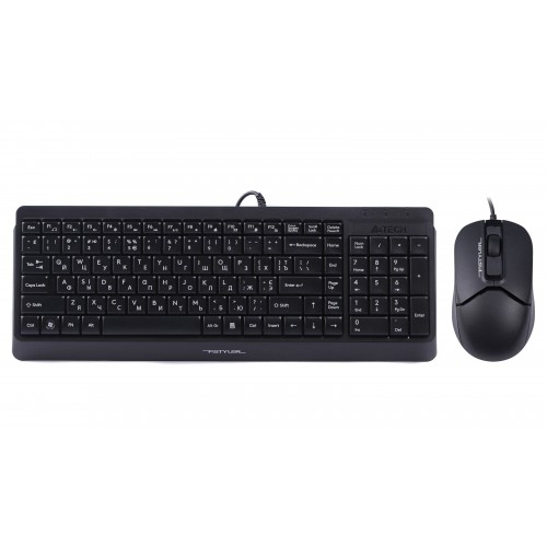 Комплект клавиатура и мышь A4Tech F1512 Fstyler black
