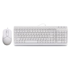Комплект клавиатура и мышь A4Tech F1512 Fstyler white