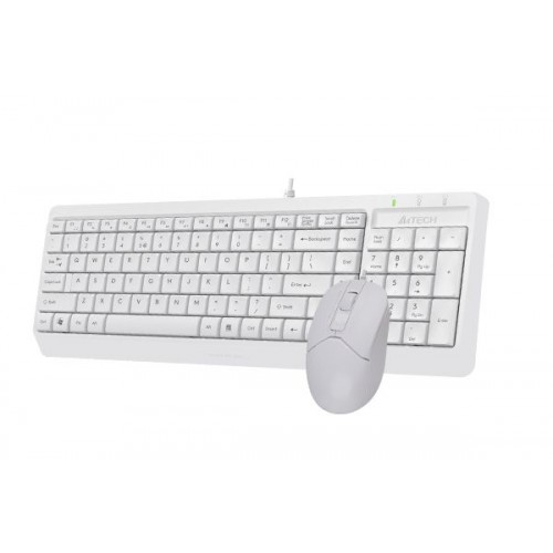 Комплект клавиатура и мышь A4Tech F1512 Fstyler white