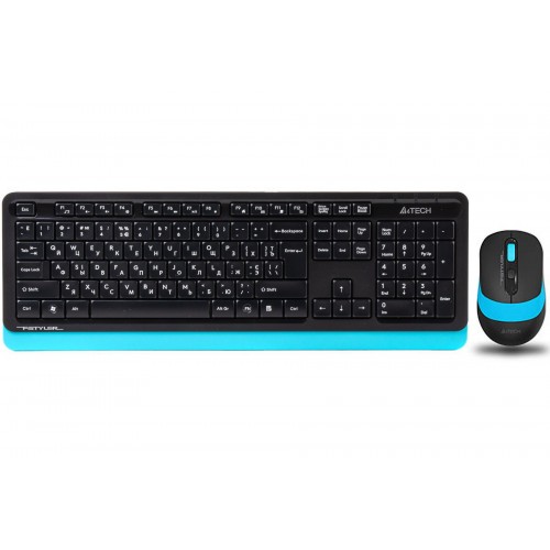 Комплект клавиатура и мышь A4Tech FG1010 Fstyler Wireless blue