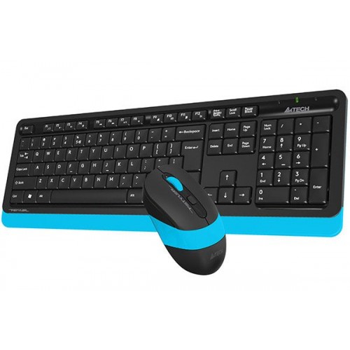 Комплект клавиатура и мышь A4Tech FG1010 Fstyler Wireless blue