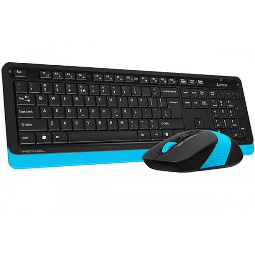 Комплект клавиатура и мышь A4Tech FG1010 Fstyler Wireless blue