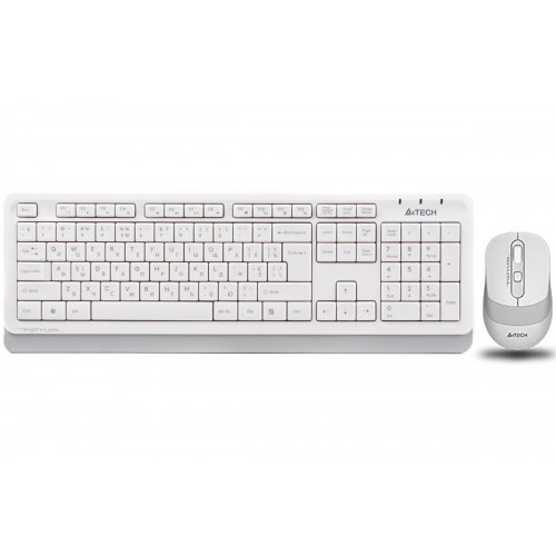 Комплект клавиатура и мышь A4Tech FG1010 Fstyler Wireless white