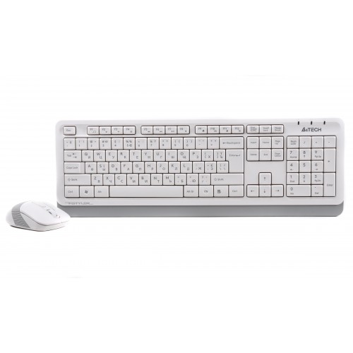 Комплект клавиатура и мышь A4Tech FG1010 Fstyler Wireless white