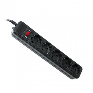 Мережевий фільтр Gembird SPG5-G-10B 3.0m black