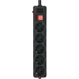 Мережевий фільтр Gembird SPG5-G-15B-PRO 4.5m black