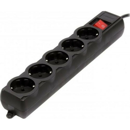 Сетевой фильтр Gembird SPG5-G-15B-PRO 4.5m black