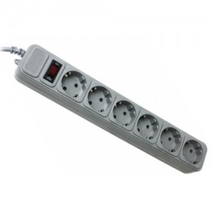Сетевой фильтр Gembird SPG6-G-6G 1.8m grey