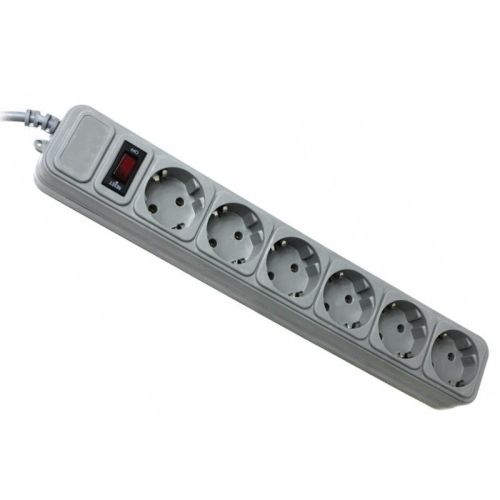 Мережевий фільтр Gembird SPG6-G-6G 1.8m grey