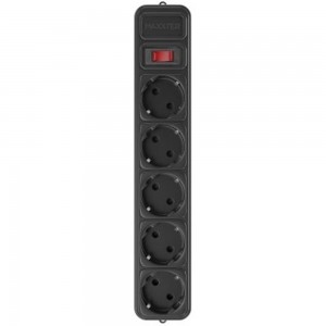 Мережевий фільтр Maxxter SPM5-G-10B 3.0m black