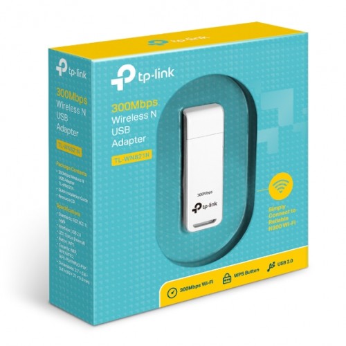 WiFi адаптер TP-LINK TL-WN821N 300Mbps, USB