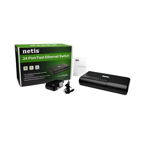 Коммутатор Netis NIST3124P, 24 Ports, 10/100Mbps