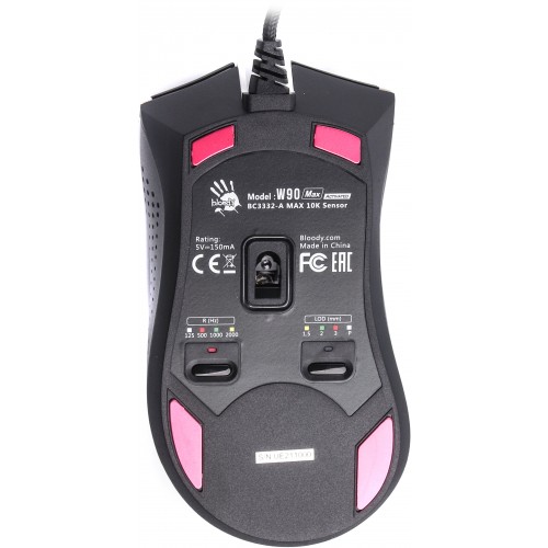 Мышь A4Tech Bloody W90 Max Activated Wireless Panda White