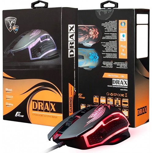 Мышь Frime FMC1850 Drax USB black