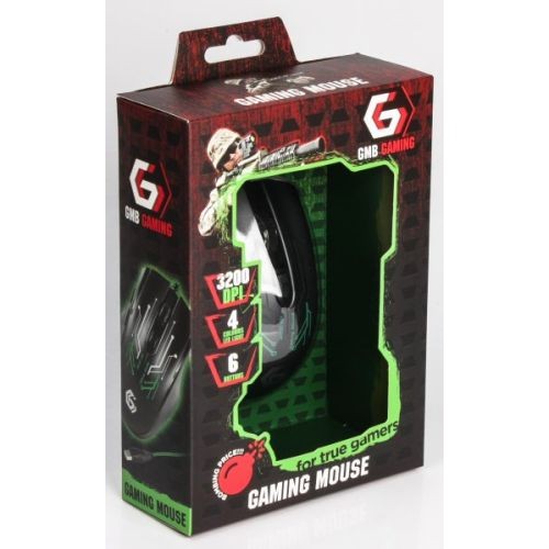 Мышь Gembird MUSG-003-G, USB green