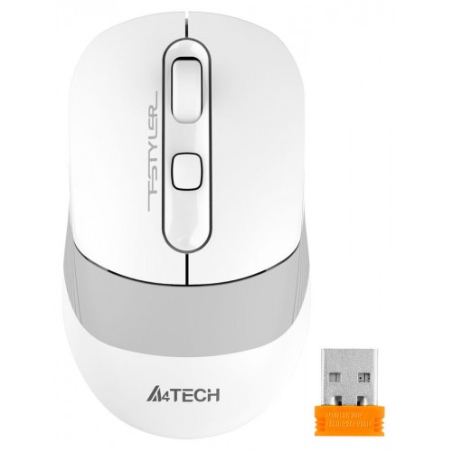 Мышь беспроводная A4Tech FB10C Fstyler Grayish White