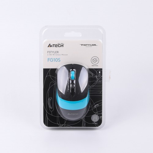 Мышь беспроводная A4Tech FG10S Fstyler Blue