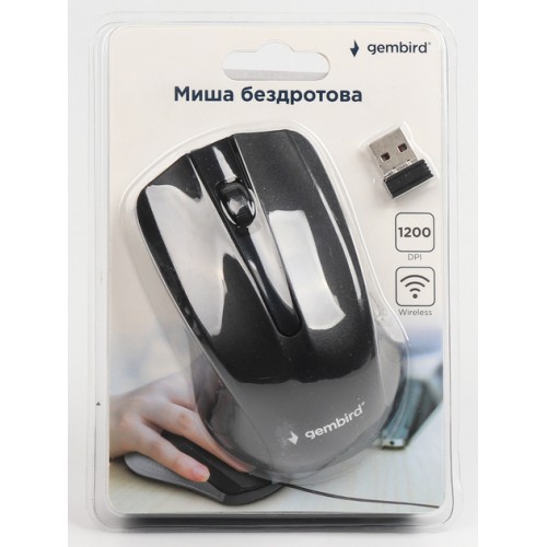 Мышь беспроводная Gembird MUSW-101 Black