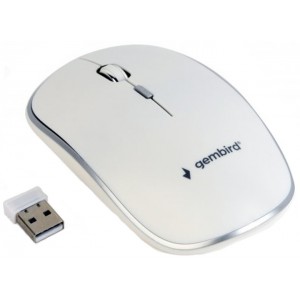 Мышь беспроводная Gembird MUSW-4B-01-W Wireless White