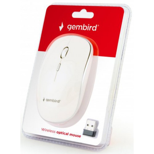 Мышь беспроводная Gembird MUSW-4B-01-W Wireless White
