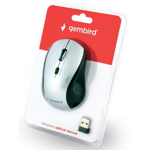 Мышь беспроводная Gembird MUSW-4B-02-BS Wireless White/Black